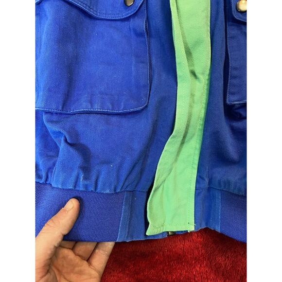 Ethik Worldwide Limited Release Small Rainbow Twill Hood Jacket Coat Y2K Patches - Picture 3 of 13